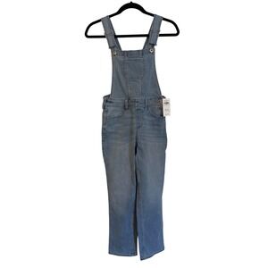 Abercrombie Kids Blue Denim Overalls Light Wash Size 9/10 NWT